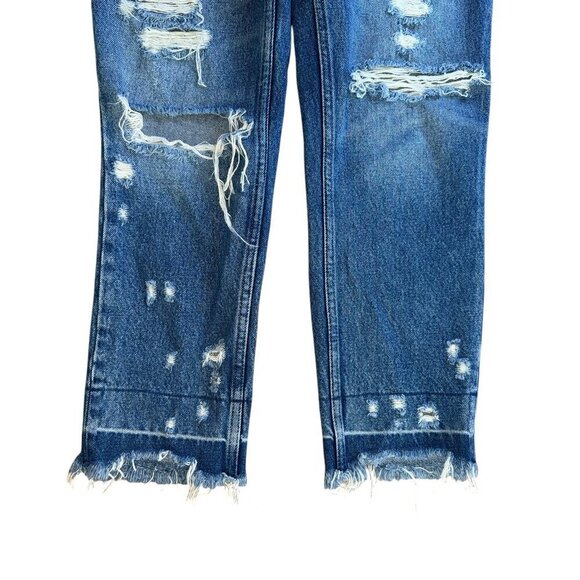 Abercrombie & Fitch Womens Annie High Rise Girlfriend Distressed Jean 27/4R - Picture 7 of 7